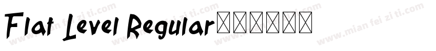 Flat Level Regular字体转换